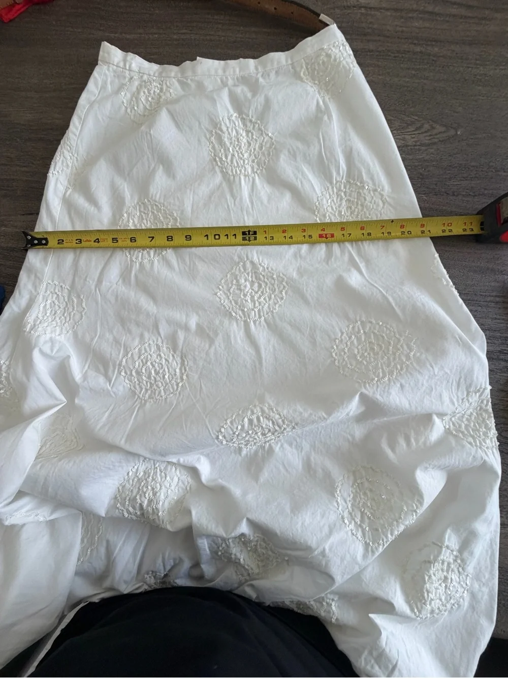 Classic White Embroidered Maxi Skirt - Women's Elegant Summer Skirt